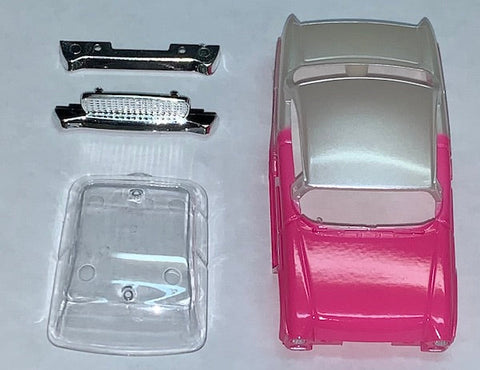 T-Dash 50's Coupe - Pink/White two tone - This body is for T-Jet Chassis (screw on)