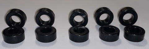 I-Dash Silicone Tires (5 sets) - Inline Rear Tires. Also fit many other AFX chassis.   Vincent compatible for their Size E (6mm) rims