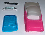 A-Dash 50's Coupe - Pink/White two tone - AFX, AFX Mondo, X-Trac, etc... If you need the T-Jet version, see 'T-Dash' listings