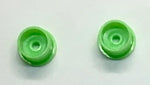 SET OF TWO - 6mm - Color coded Deep Dish Wheels w/Tires & axle.