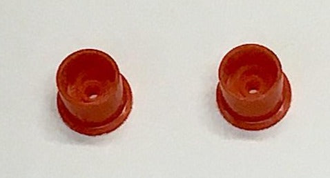 SET OF TWO - 6mm - Color coded Deep Dish Wheels w/Tires & axle.