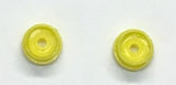 SET OF TWO - 3mm wheels - Color coded Deep Dish Wheels w/Tires & axle.